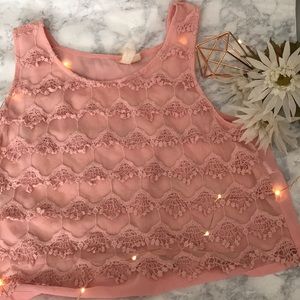 Forever 21 lace trim tank